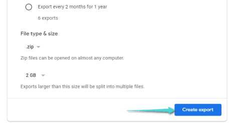 تصدير جميع ملفاتك على google drive