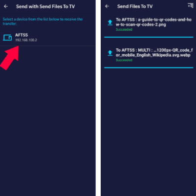 نقل الملفات من الأندرويد إلى Fire TV