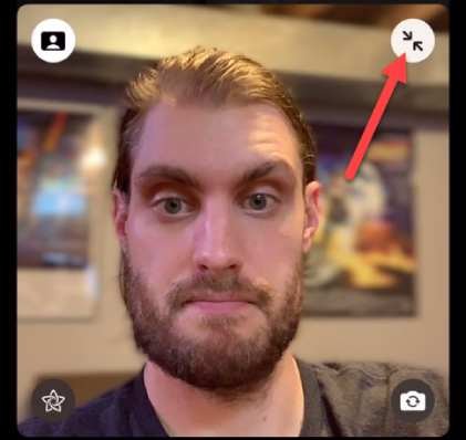 استخدام الوضع الرأسي في FaceTime