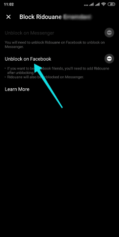 كيفية إلغاء حظر شخص من Facebook Messenger