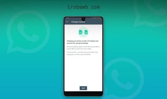 استبدال رقم واتس اب