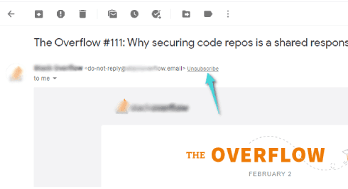 إلغاء الاشتراك مع إيميل على Gmail